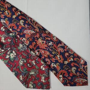 Pair of Balancine The Tie Works Disney Mickey Mouse Silk Neck Tie Paisley Print